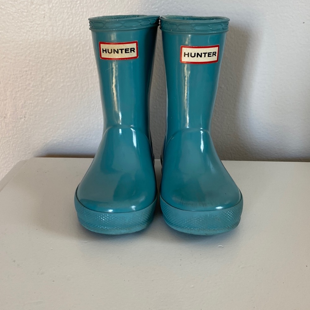 Blue toddler Hunter rain boots